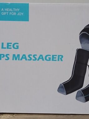 Black Leg & Calf Massager Compression Wraps